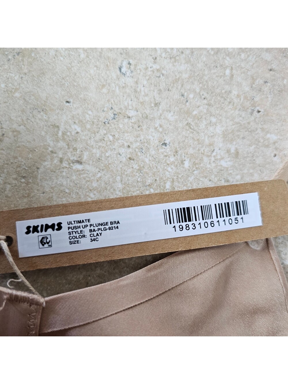 Skins Ultimate Push Up Plunge Bra in Clay, Size 34C - Picture 3 of 3